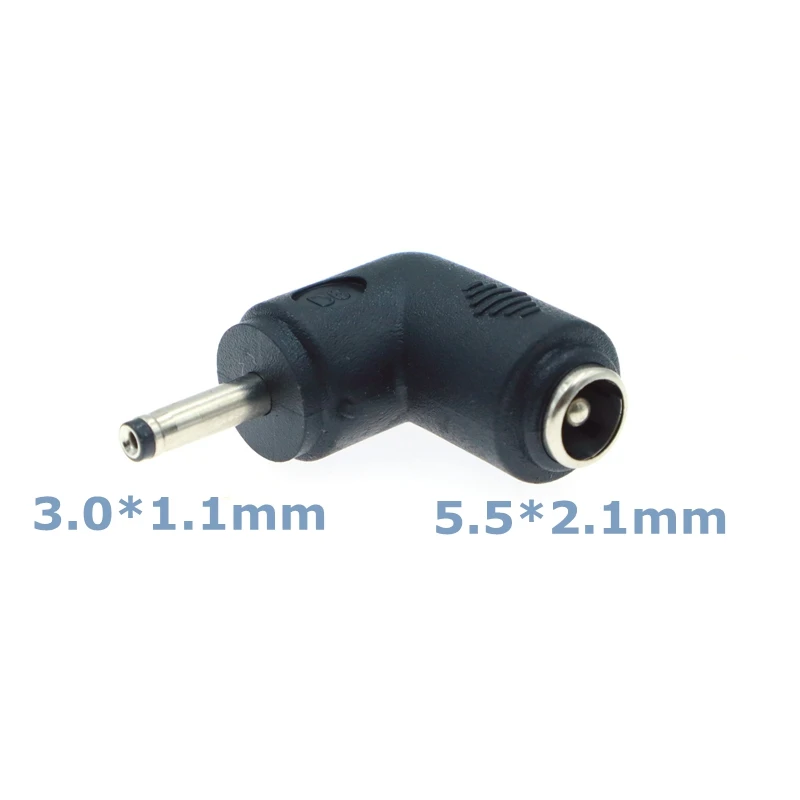 Elbow DC5.5x2.1mm Female to Multiple Male Power Adapter Sizes Description Image.This Product Can Be Found With The Tag Names 2 computer connecting cable, 55x25 55x21 adapter, Adapter 55x17 55x25, Adapter power cable pc elbow