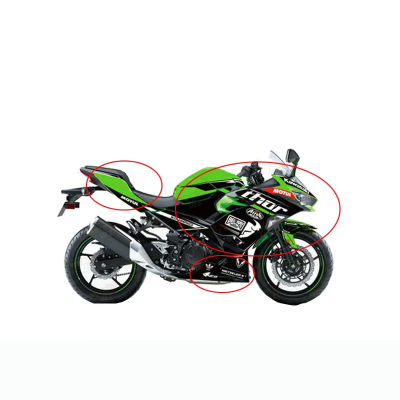 Новая горячая мотоцикл вся наклейка для транспорта наклейки s для KAWASAKI NINJA400 ninja400 один набор полный стикер автомобиля