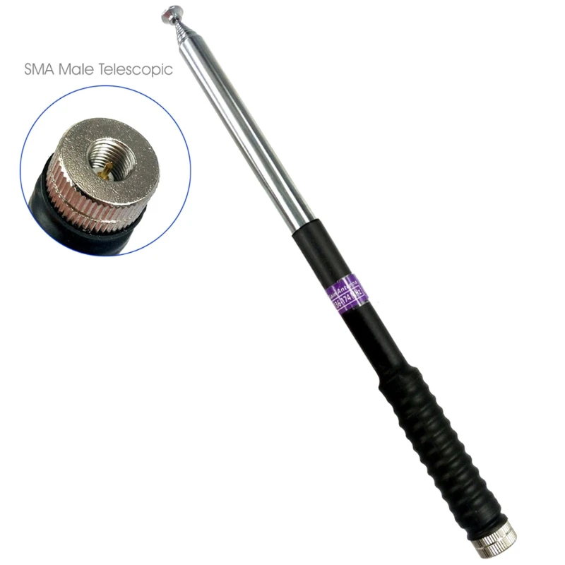 Телескопическая антенна FP10120 SMA Male VHF 136-174 МГц для двухсторонней рации Yaesu |