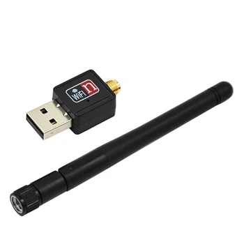 

Mini Wireless 150M Wifi Adapter Network Card USB External WiFi Receiver 150Mbps With Antenna for PC Computer 802.11b/g/n