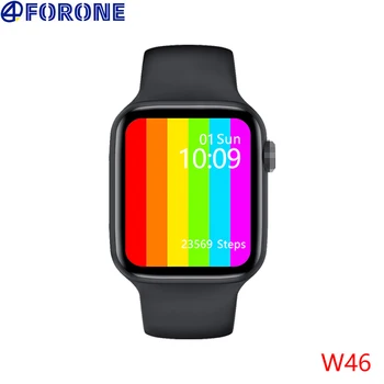 

NEW IWO W46 Smart Watch men Heart Rate Blood Pressure Bluetooth DIY Face Sport smart watches PK X6 X7 T500 T600