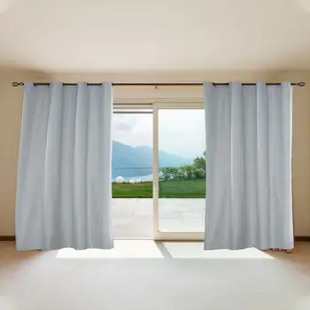 

Blackout Curtain Sunproof Waterproof Sunshade Curtain Panels for Home Courtyard Garden