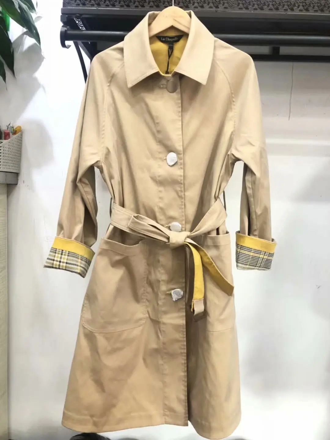 

2019 Autumn New Style Korean-style Versitile Fashion Casual Mid-length Waist Hugging Coat Women's 10022269