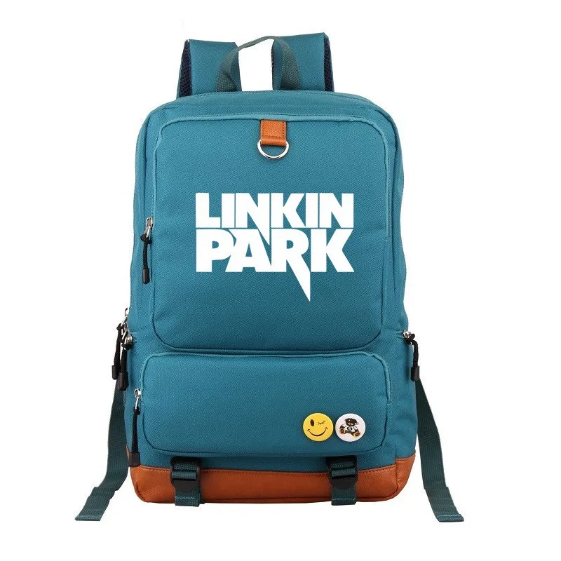 Style 5 Linkin Park Рюкзак Школьный Мешок Большой Размер Сумка Для Ноутбука Рождественский Подарок Может Светиться в Темноте Пару Мешок Mochila Модный Путешествовать Спорт Уличный Кемпинг - Цвет: Style 5