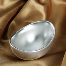 Креативное украшение из слитка из серебра, керамическая Серебряная чайная чашка из стерлингового серебра, чайная чашка кунг-фу, мастер-чашка ручной работы, маленькая чайная чашка