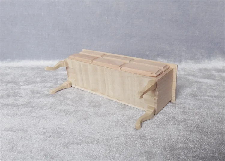  Miniature model 1:12 Wooden desk with drawers Building sand table model materials
