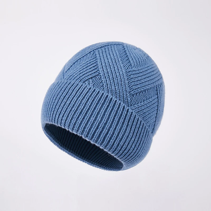 

Hat Men Winter Wool Knit Beanie Women Autumn Warm Skiing Accessory For Teenagers