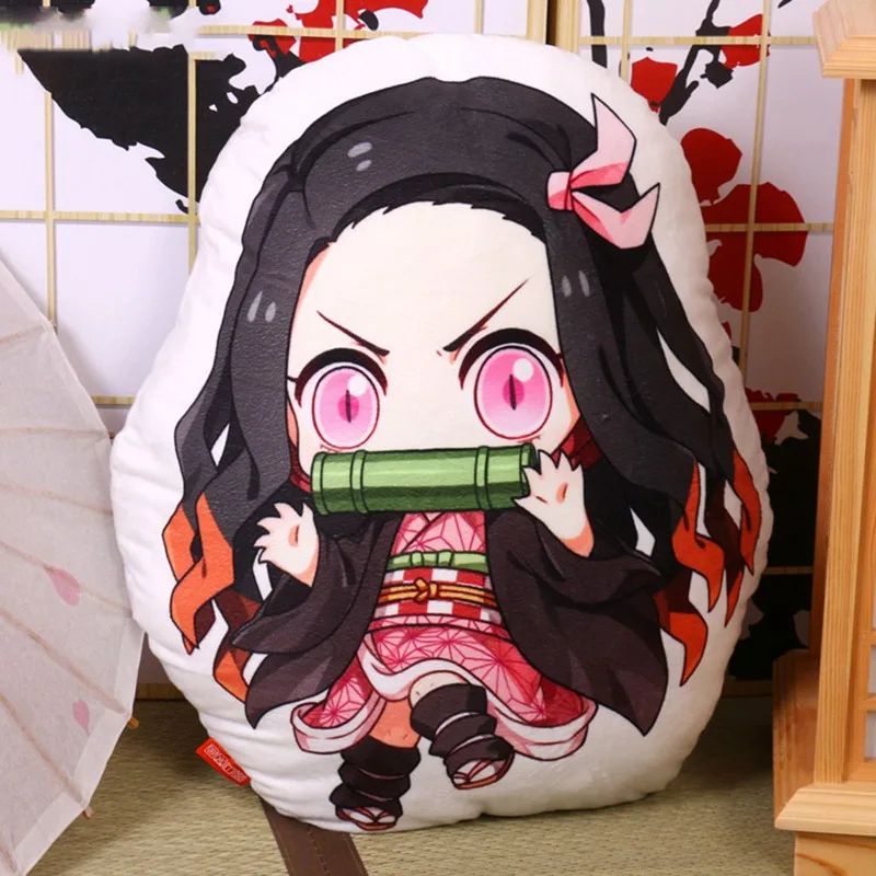 Аниме Demon Slayer Kimetsu no Yaiba Kamado Nezuko Косплей Кукла Плюшевая Мягкая Подушка игрушка подарок новинка