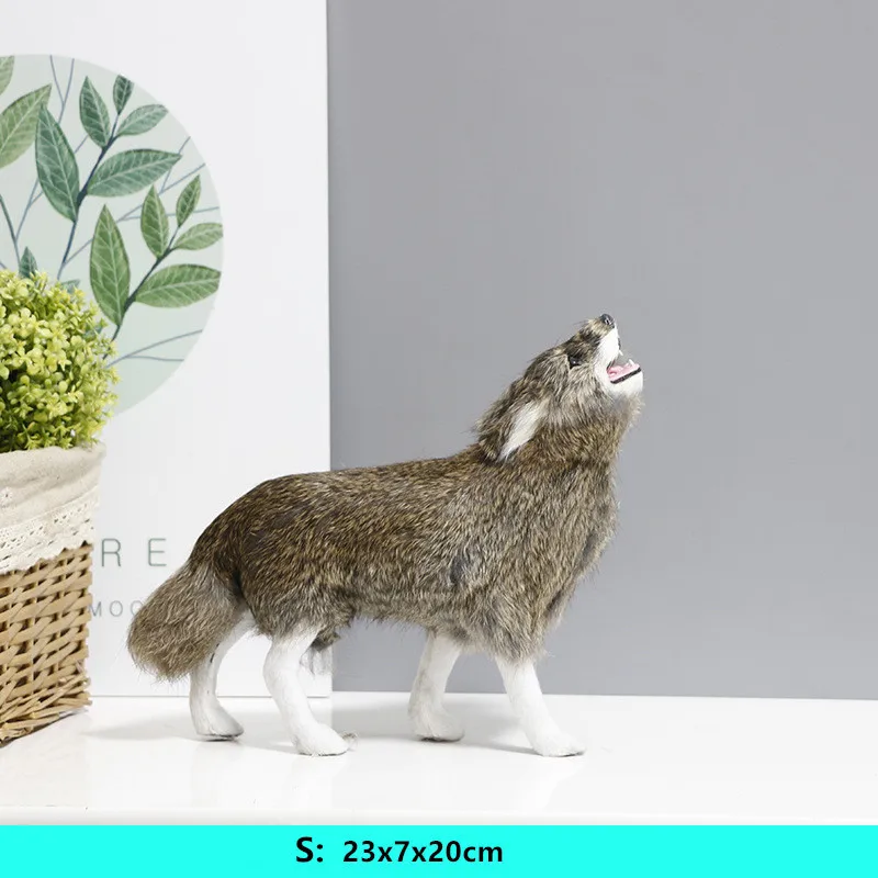 simulation animal dog toy soft shepherd wolf dog animal model exhibition hall home decoration DY80059 (3)
