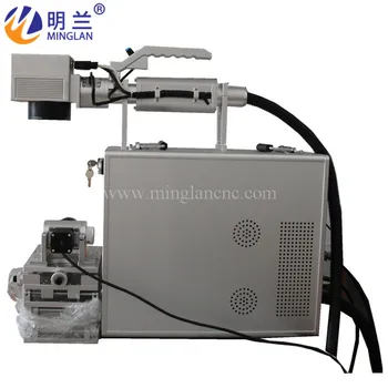 

50W price difference PVC ABS ring name plate aluminum stainless steel fiber laser marking machine metal laser engraver