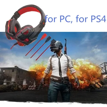 

Professional Led Gaming Headphones for PC for PS4 Adjustable Headset With Mic