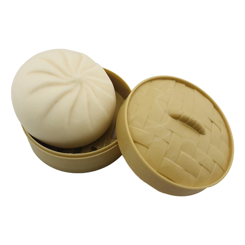 Катушка китайской еды игрушки симпатичные Baozi сжимаемые новые мягкие приколы на