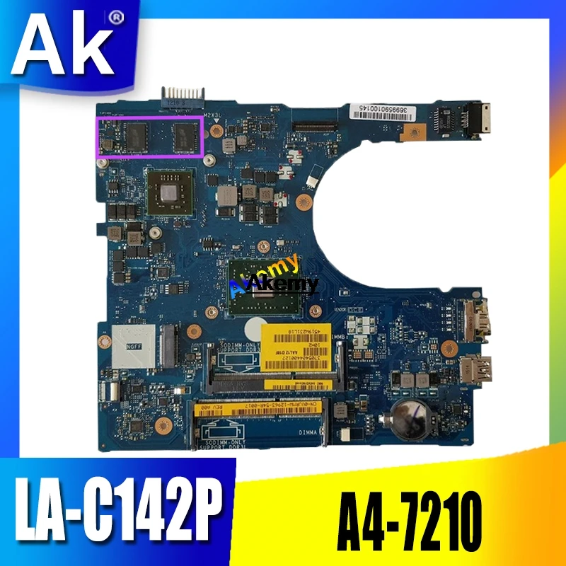 

CN-0VJRMW VJRMW FOR DELL INSPIRON 5555 5455 laptop motherboard AAL12 LA-C142P REV:1.0(A00) A4-7210 R5 M335/2GB mainboard