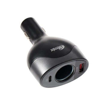 

Car charger Ritmix RM-12XQPD, USB QC 3.0 2.4A, Type-C 2.4A, 7A 5273448