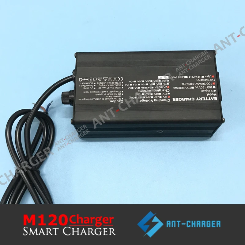

M120 120W 54.75V 2A Electric Scooter Battery Charger for 48V 15s LiFePO4 LFP LFE LiFe Battery Pack