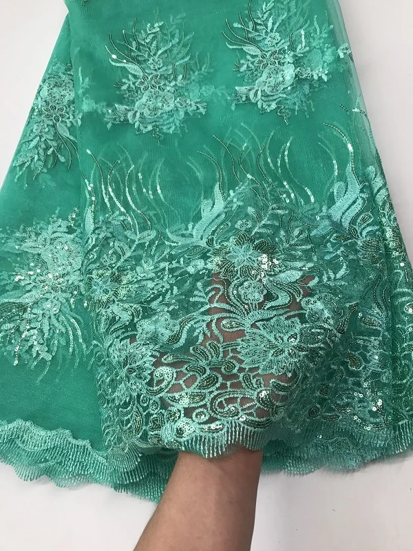 Индийская кружевная ткань с золотыми блестками 2019 красная нигерийская сетчатая