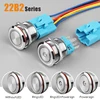 22MM Self-Recovery LED 3V 5V 6V12V 24V 220V Metal Button Switch Instantaneous Button Automatic Reset LED Waterproof Button ► Photo 3/5