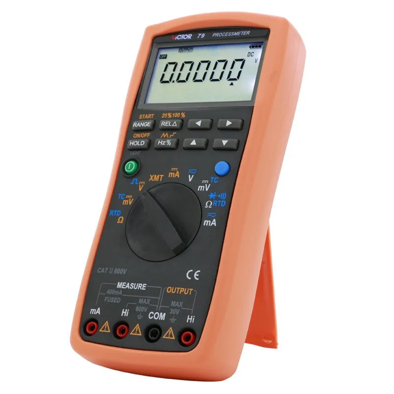 VICTOR victory VC79 process multimeter to measure output voltage and current signal source |