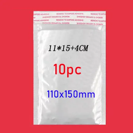 10 Uds Blanco 11*15 + 4cm protector solar impermeable de entrega Express de anuncio publicitario de la burbuja sobres acolchado bolsa de correo