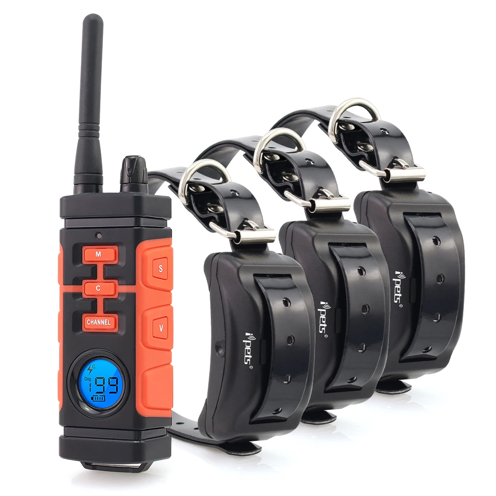 Ipets 616 3 New Arrived 800M Waterproof Vibration Electric Shock Collar