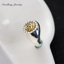 Настоящие искусственные серебряные латунные мужские кольца с