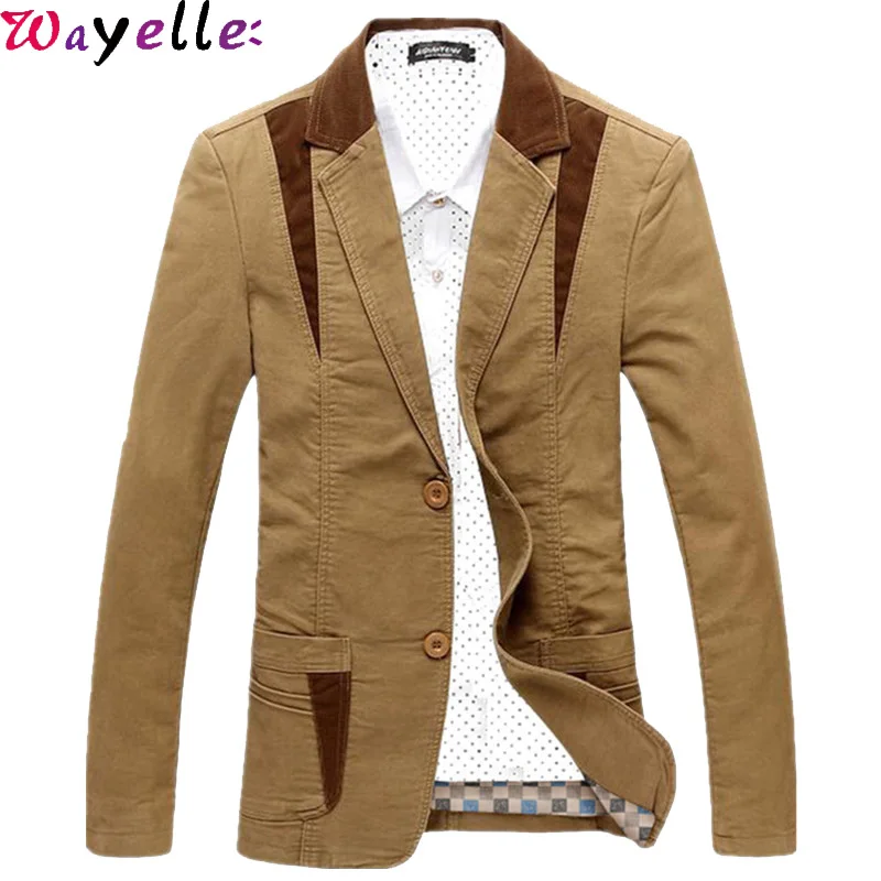

Mens Blazer Suit Jackets 2019 Autumn Winter Fashion Casual Smart Business Slim Fit Male Suit Jacket Coats Plus Size M~6XL