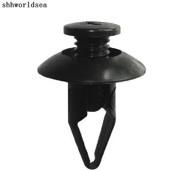 

Shhworldsea 100pcsNylon Black Bumper Cover Push-Type Retainer For Ford W706713-S300 For Mazda NA01-56-145