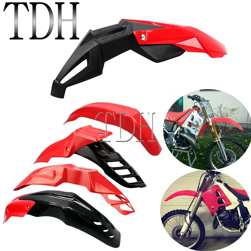 Guardabarros Delantero Metal Negro Universal – Cubierta Antipolvo Todoterreno Para Moto, CN, CB, CL