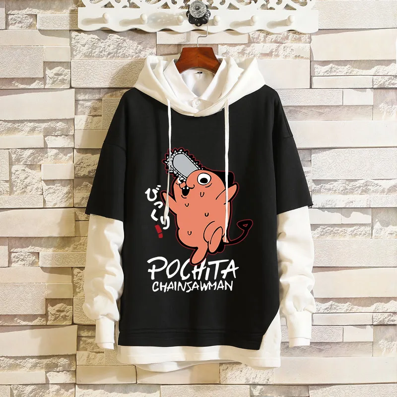 

anime Chainsaw Man cosplay Pochita Hoodie Hooded Fashion Unisex Streetwear Pullover Costume Cool Sweatshirt Male Female Casual