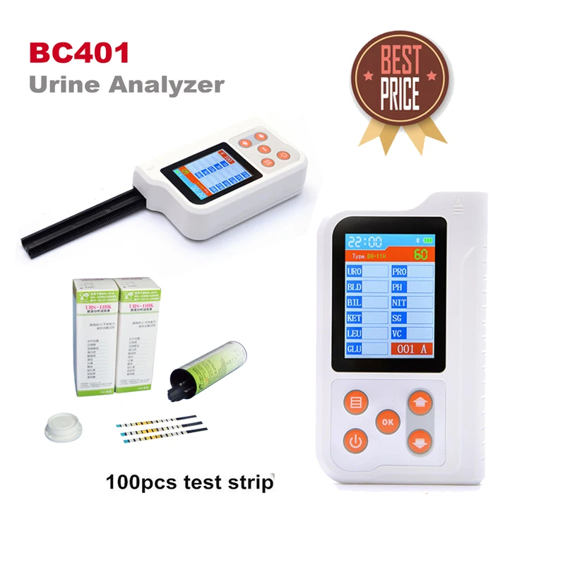 

CONTEC BC401 Handheld Digital Urine Analyzer with 100PCS Test Strips Urine Tester,USA
