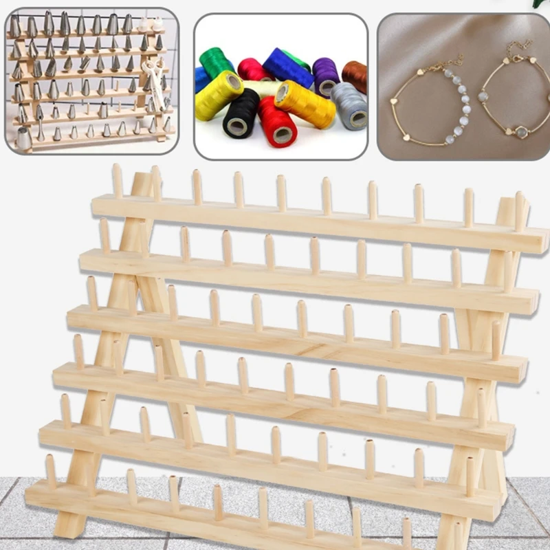32-Spool Sewing Thread Rack, Wall-Mounted Sewing Thead Holder, Iron  Organizer Shelf for Mini Sewing Quilting Jewelry Embroidery