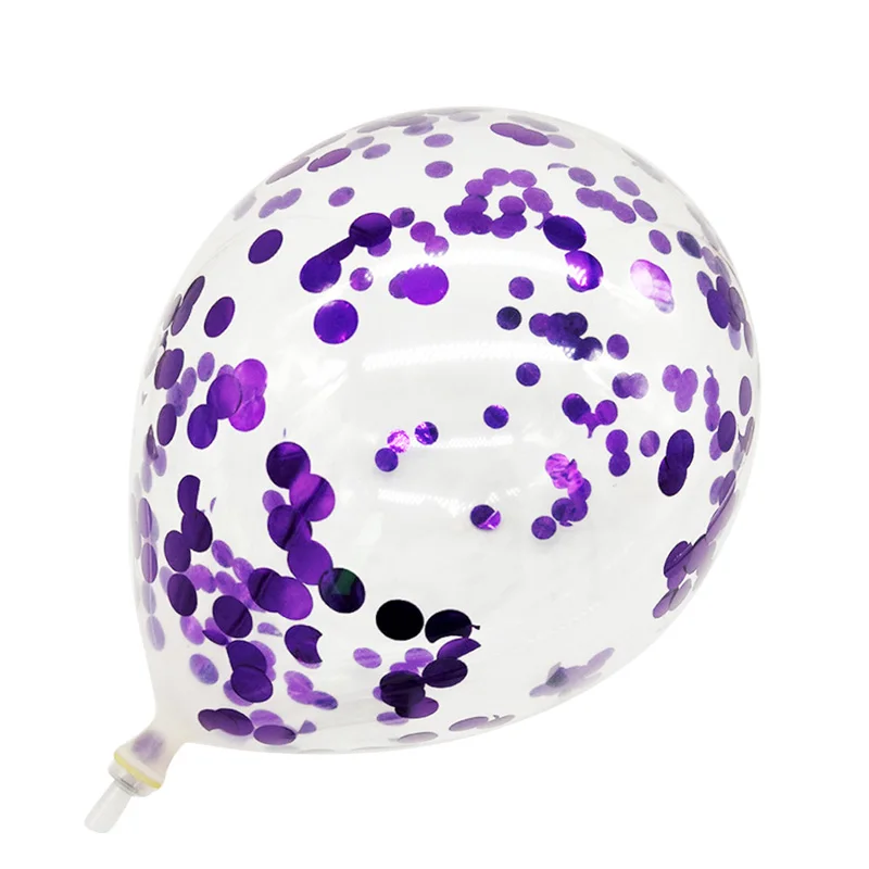 5pcs purple 1 Набор, 7 трубок, воздушный шар, подставка, держатель для шарика, колонна, конфетти, воздушные шары, детский душ, день рождения, вечеринка, свадьба, Рождество, украшения, принадлежности - Цвет: 5pcs purple