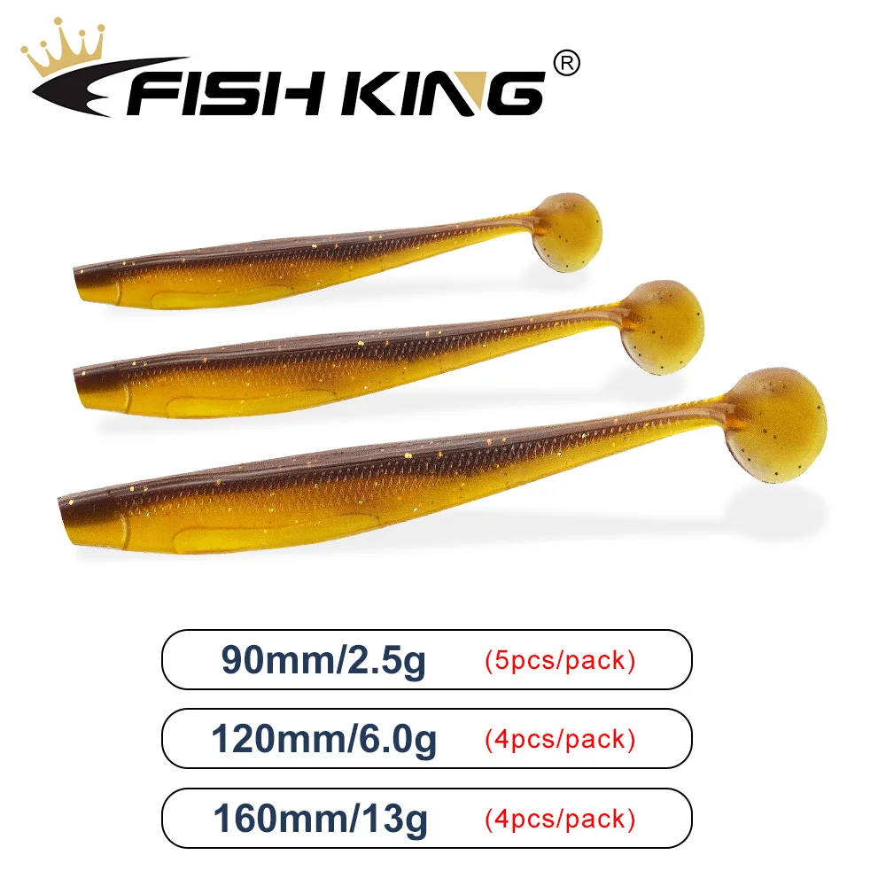 FISH KING новая приманка для рыбной ловли Мягкая 90 мм 120 160 воблеры привлекательный