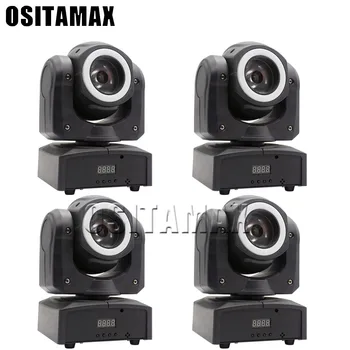 

4PCS Lyre LED 60W Beam Moving Head Mini DJ Disco Light RGBW 4IN1 Beam DMX512 Control Sound Stage Lighting for Party Event Club