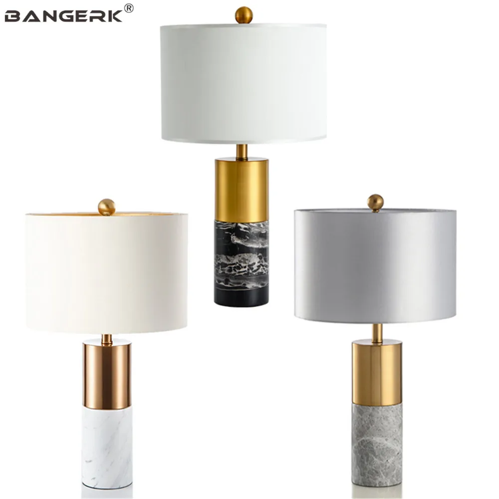 Nordic Design Table Lamp Loft Decor Modern LED Desk Lamps Marble Fabrics Table Light For Bedroom Living Room Home Lighting Nordic Design Table Lamp Loft Decor Modern LED Desk Lamps Marble Fabrics Table Light For Bedroom Living Room Home Lighting