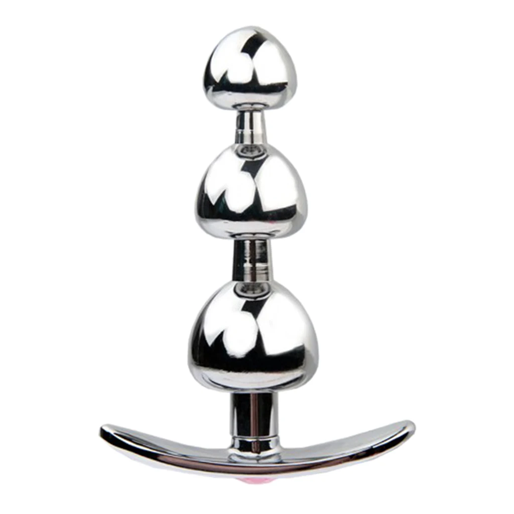 Stainless Steel Metal Jeweled Anal Butt Plug Anal Trainer Stopper Insert Adult Toys Funny Suction Cup for Couples Cosplay Games