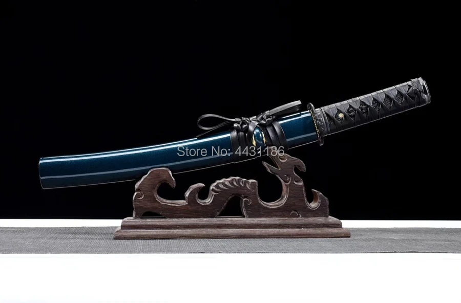 Готовый для битвы обкладка глиной T10 стальные японские мечи вакидзаси дао меч катана очень острый для активного отдыха и охоты нож саблей