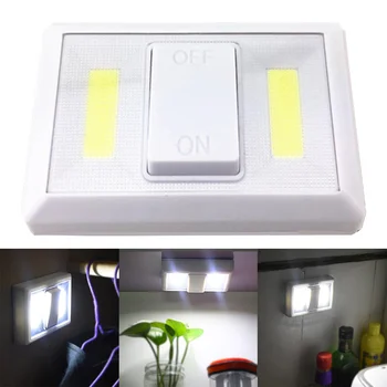 

Cabinet Switch COB LED Adhesive Battery Operated Night Cordless Wall Small