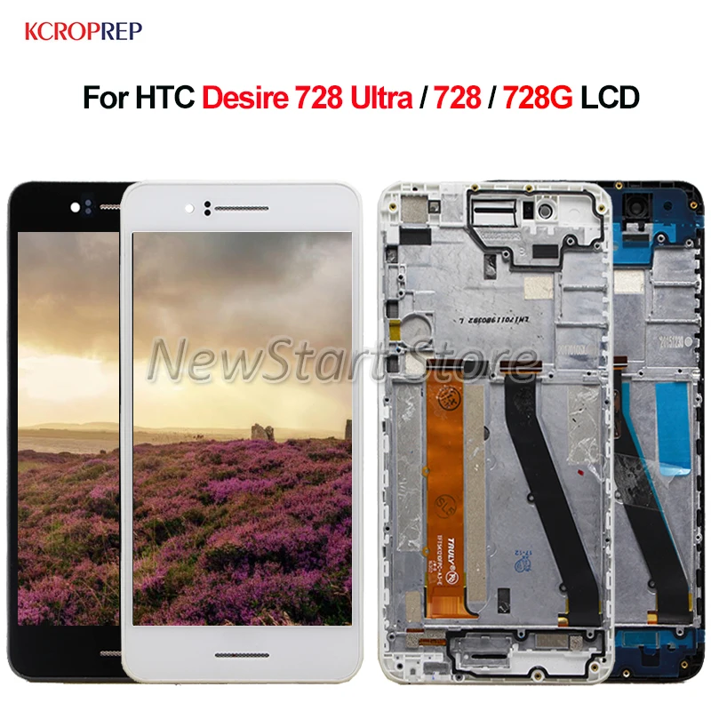 HTC Desire 728 Ultra 728 728G LCD 디스플레이 터치 스크린 디지타이저 어셈블리, HTC 728 lcd