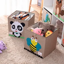 33*33*33 см мультфильм животное складная корзина для хранения шкаф ящик для хранения Органайзер для одежды корзина для хранения игрушек