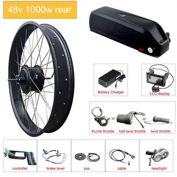 

Electric Bike Kit 48V 1000w Motor Wheel Fat E Bike Kit lithium battery Electric Bicycle Conversion Kit with hub motor