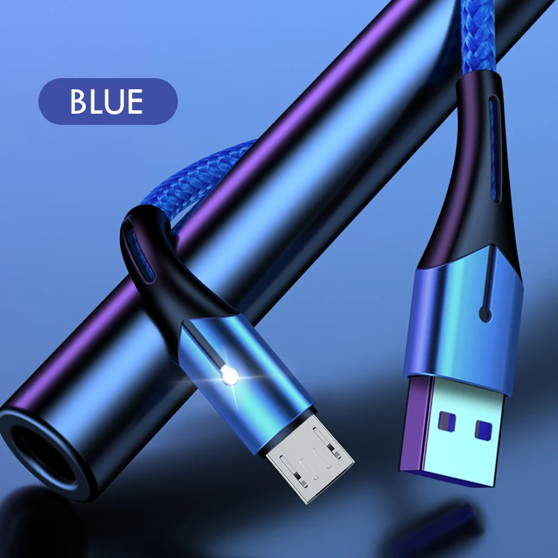 Micro USB кабель 3A Быстрая зарядка USB синхронизация данных мобильный телефон адаптер зарядное устройство кабель для samsung huawei Xiaomi Redmi кабель для телефона Android - Цвет: 02