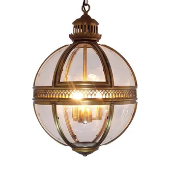 Vintage Globe Iron Pendant Light 1