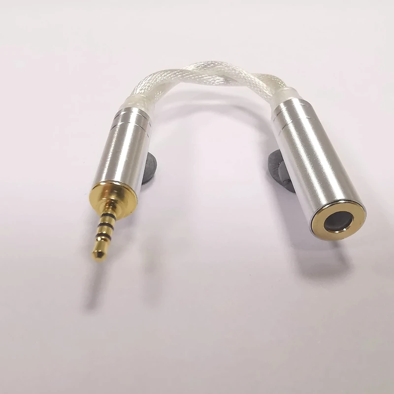 Núcleos Litz Único Cristal Cobre Chapeado Prata Adaptador Cabo 2.5 Fêmea para 3.5 Macho Fio para Zsx Cca C12 V90 Ba5zs10 Pro Zsn 2 - Image 4