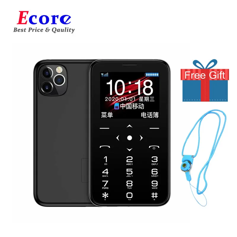 SOYES 7S Plus Ultra Thin Small Card Cell Phones 1.5&quot Inch IPS 1 Sim Unlocked Portable Mini Mobile Phone Torch HIFI Camera Hebrew |