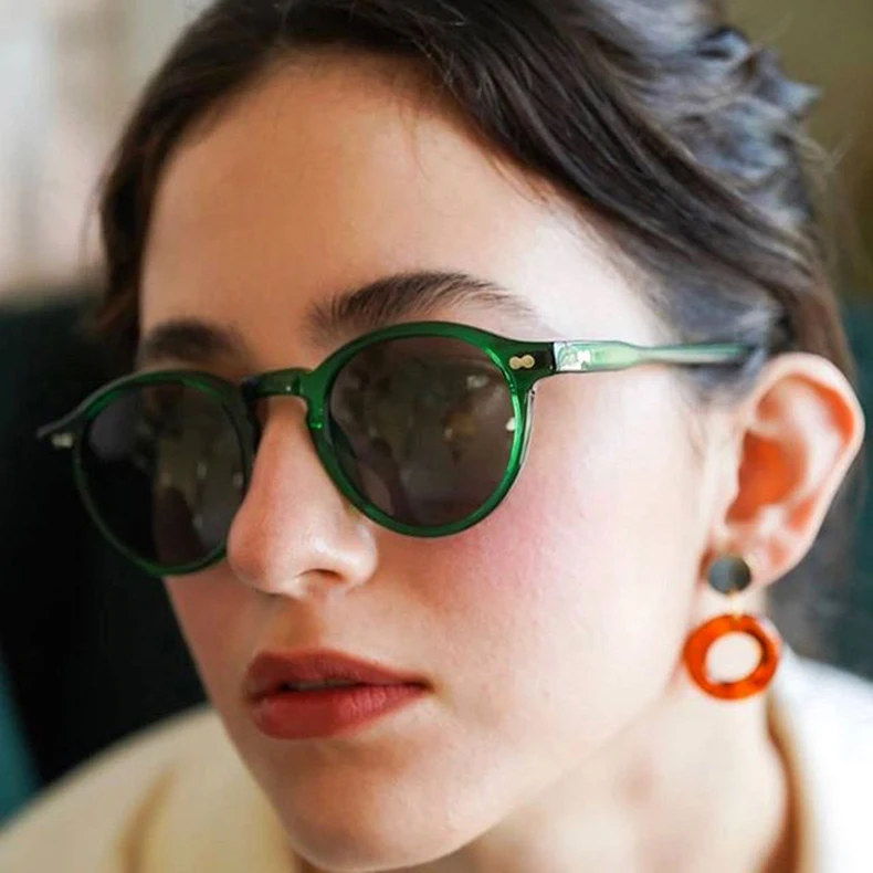 JackJad 2021 Fashion Miltzen Round Style Tint Ocean Lens Sunglasses Vintage Women Brand Design Sun Glasses Oculos De Sol S5166R black cat eye sunglasses