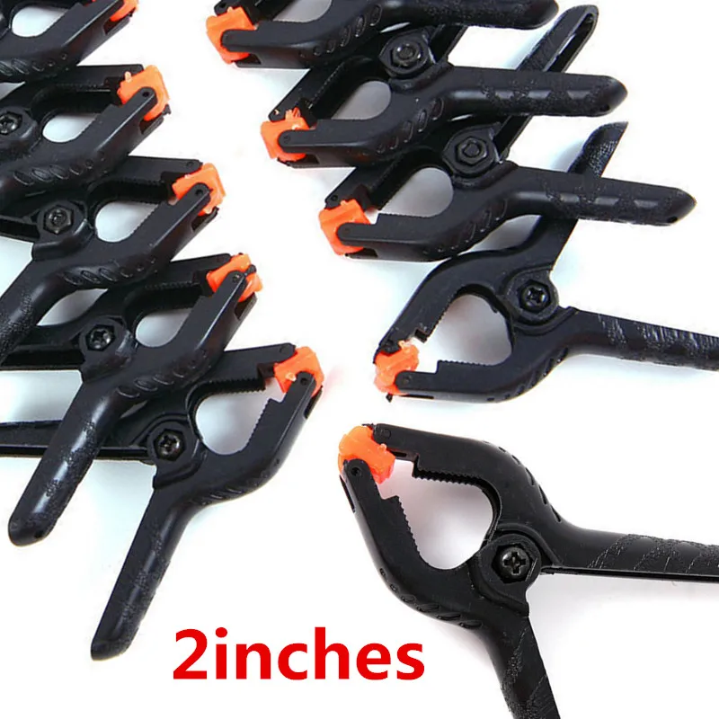 5/10pcs 2inch Spring Clamps Tools Plastic Nylon Clamps For Woodworking Spring Clip 20pcs Photo Clips DIY Woodworking Tools Parts