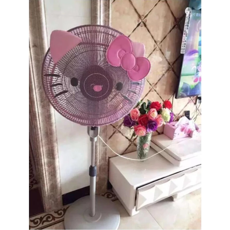Cute cat head electric fan cover Creative Fan cover Cartoon dust Shield Children's fan anti-pinch hand