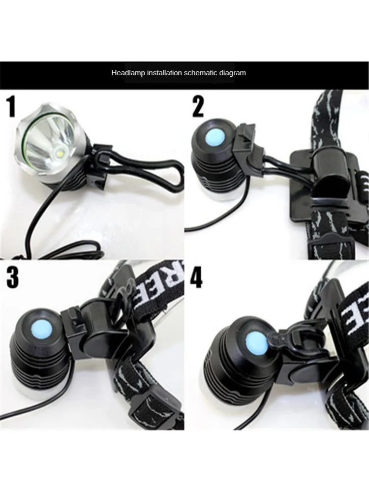 New 1200lm XML T6 LED Bicycle Lanterna Bike Headlamp HeadLight Lamp Flashlight Lights 6400mAh Battery Front Bike Light