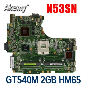 

Amazoon N53SN Laptop motherboard For Asus N53SN N53SM N53SV N53S N53 Test original mainboard GT540M 2GB HM65